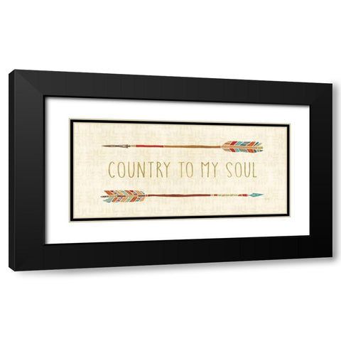 Southwest at Heart X Black Modern Wood Framed Art Print with Double Matting by Charron, Veronique