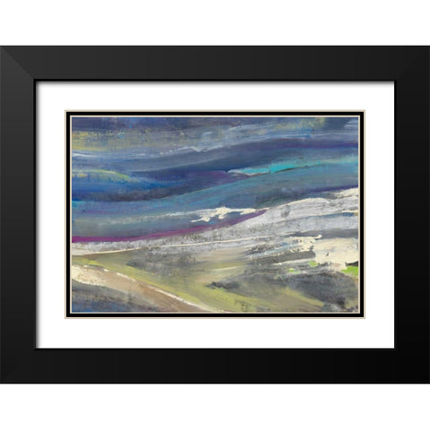 Highlands Black Modern Wood Framed Art Print with Double Matting by Hristova, Albena