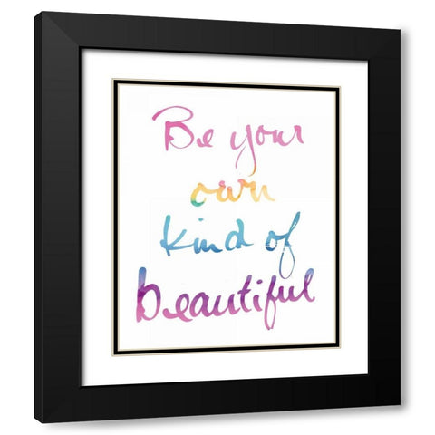 Miami Beautiful White Black Modern Wood Framed Art Print with Double Matting by Schick, Mike