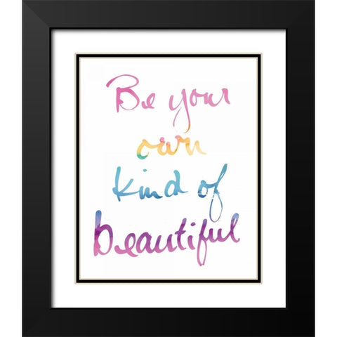 Miami Beautiful White Black Modern Wood Framed Art Print with Double Matting by Schick, Mike