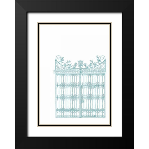 English Garden IV Black Modern Wood Framed Art Print with Double Matting by Wild Apple Portfolio