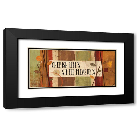 Modern Forest Quotes III Black Modern Wood Framed Art Print with Double Matting by Charron, Veronique