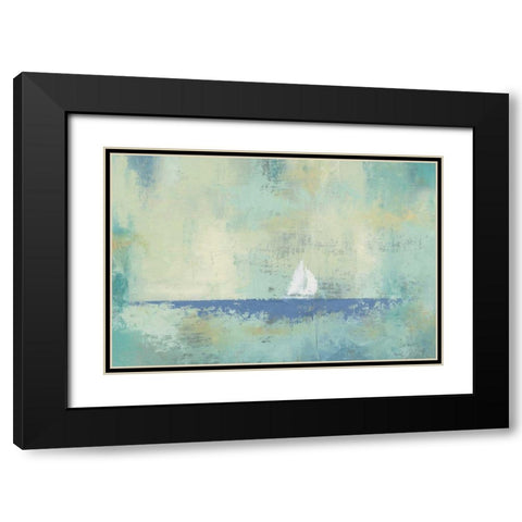 Sailboat Dream Black Modern Wood Framed Art Print with Double Matting by Wiens, James