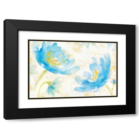 Breeze Blooms I Black Modern Wood Framed Art Print with Double Matting by Schlabach, Sue