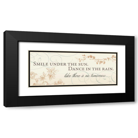 Smile Under the Sun Black Modern Wood Framed Art Print with Double Matting by Pela