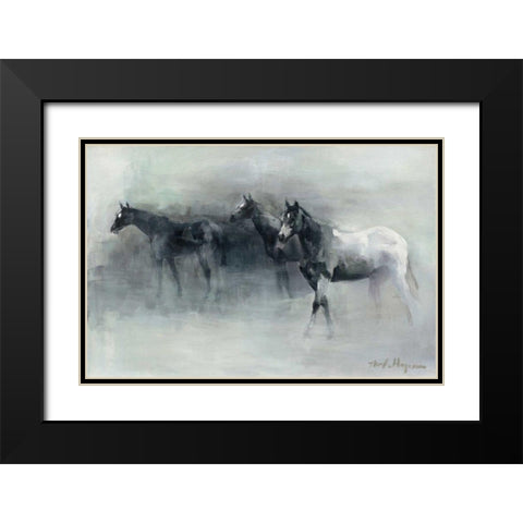 In the Mist Black Modern Wood Framed Art Print with Double Matting by Hageman, Marilyn