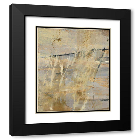 Rock VIIC Black Modern Wood Framed Art Print with Double Matting by Hristova, Albena