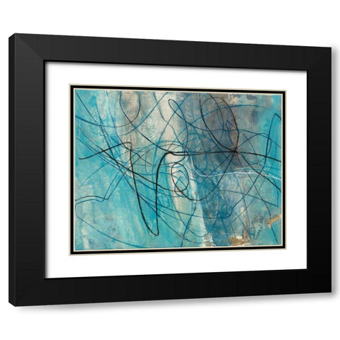 To the Sea Crop Black Modern Wood Framed Art Print with Double Matting by Hristova, Albena