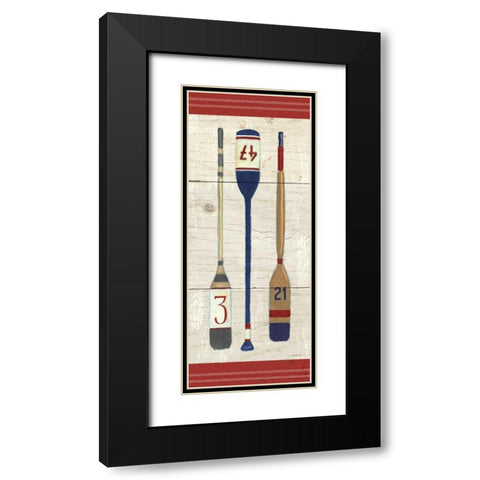 Nautique X Black Modern Wood Framed Art Print with Double Matting by Wiens, James