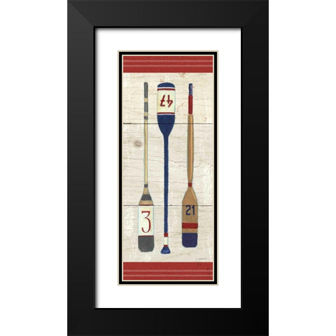 Nautique X Black Modern Wood Framed Art Print with Double Matting by Wiens, James