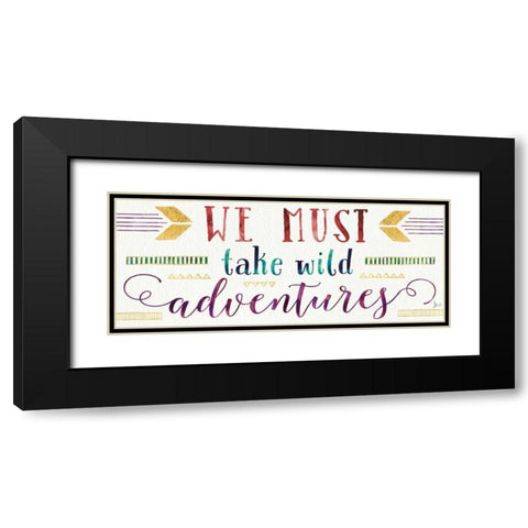 Lost in Words IV Black Modern Wood Framed Art Print with Double Matting by Aiken, Jess