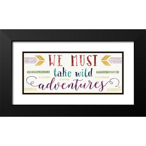 Lost in Words IV Black Modern Wood Framed Art Print with Double Matting by Aiken, Jess