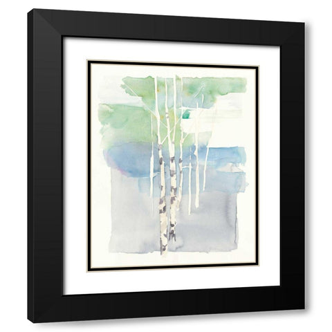 Aspens I Black Modern Wood Framed Art Print with Double Matting by Tillmon, Avery