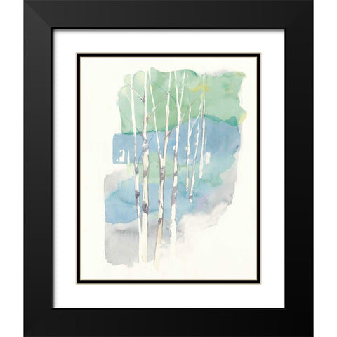 Aspens II Black Modern Wood Framed Art Print with Double Matting by Tillmon, Avery