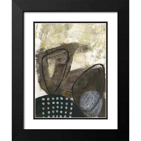 Black and White I Black Modern Wood Framed Art Print with Double Matting by Davies, Jane