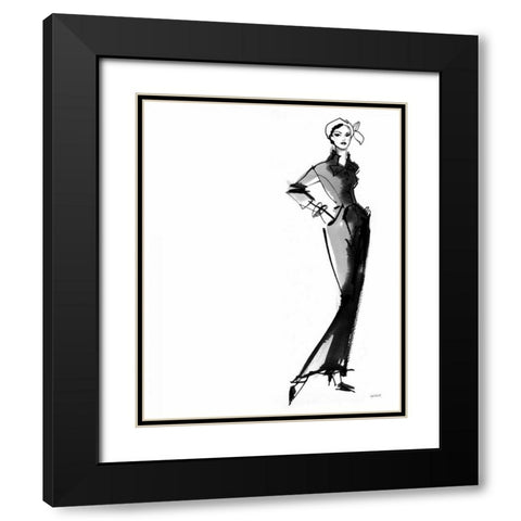 Fifties Fashion III Black Modern Wood Framed Art Print with Double Matting by Tavoletti, Anne