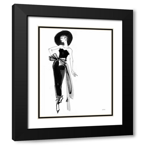 Fifties Fashion IV Black Modern Wood Framed Art Print with Double Matting by Tavoletti, Anne