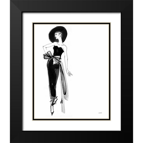 Fifties Fashion IV Black Modern Wood Framed Art Print with Double Matting by Tavoletti, Anne