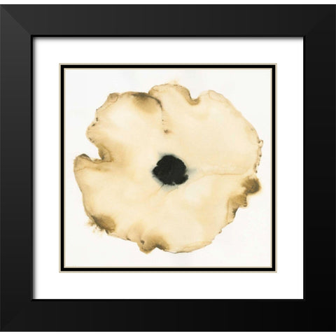 Suede Fleur I Black Modern Wood Framed Art Print with Double Matting by Novak, Shirley