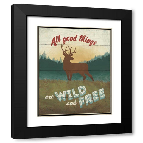 Discover the Wild II Black Modern Wood Framed Art Print with Double Matting by Penner, Janelle