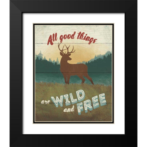 Discover the Wild II Black Modern Wood Framed Art Print with Double Matting by Penner, Janelle