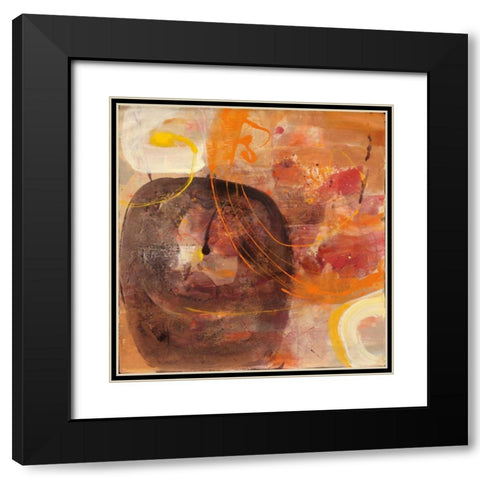 All Shook Up I Black Modern Wood Framed Art Print with Double Matting by Hristova, Albena