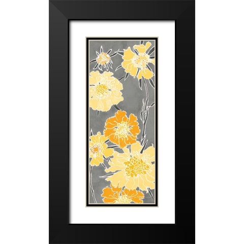 Cloisonne Beauty I Gray Black Modern Wood Framed Art Print with Double Matting by Novak, Shirley