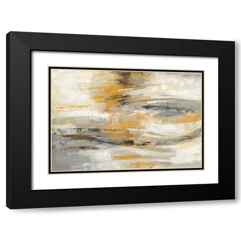 Golden Dust Crop Black Modern Wood Framed Art Print with Double Matting by Vassileva, Silvia