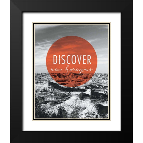 Discover New Horizons Black Modern Wood Framed Art Print with Double Matting by Marshall, Laura