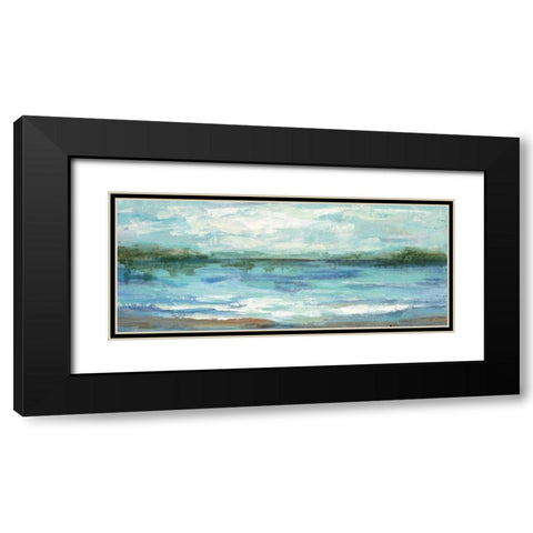 Mirrored Sky Black Modern Wood Framed Art Print with Double Matting by Vassileva, Silvia