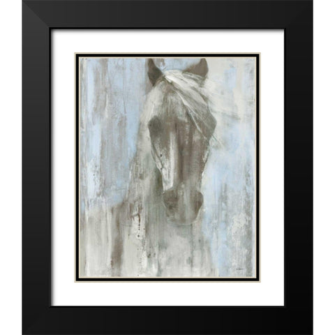 Shadow Light v2 Black Modern Wood Framed Art Print with Double Matting by Hristova, Albena