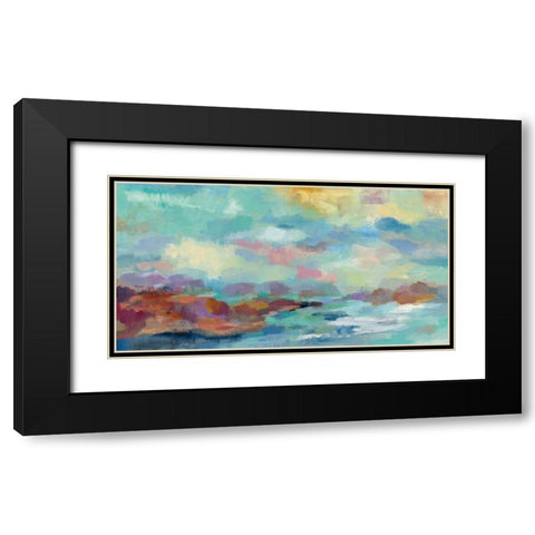 Archipelago Black Modern Wood Framed Art Print with Double Matting by Vassileva, Silvia
