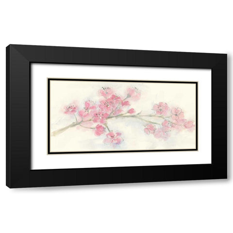 Cherry Blossom I Black Modern Wood Framed Art Print with Double Matting by Paschke, Chris