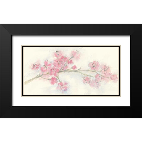 Cherry Blossom I Black Modern Wood Framed Art Print with Double Matting by Paschke, Chris