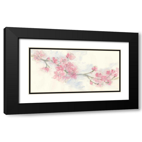 Cherry Blossom II Black Modern Wood Framed Art Print with Double Matting by Paschke, Chris