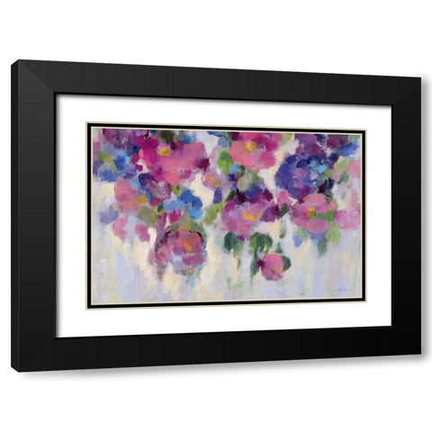 Pink and Blue I Crop Black Modern Wood Framed Art Print with Double Matting by Vassileva, Silvia