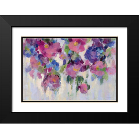 Pink and Blue I Crop Black Modern Wood Framed Art Print with Double Matting by Vassileva, Silvia