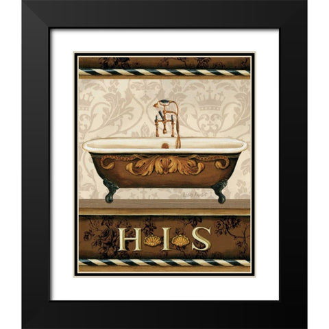 Bourgoisie Bath I Black Modern Wood Framed Art Print with Double Matting by Audit, Lisa