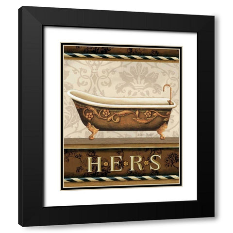 Bourgoisie Bath II Black Modern Wood Framed Art Print with Double Matting by Audit, Lisa