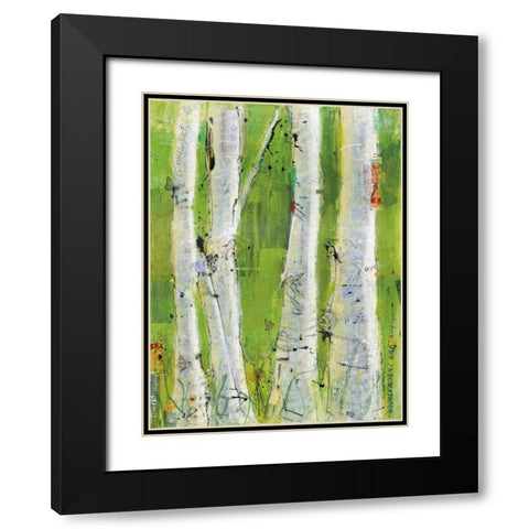 Love Crop Black Modern Wood Framed Art Print with Double Matting by Day, Kellie