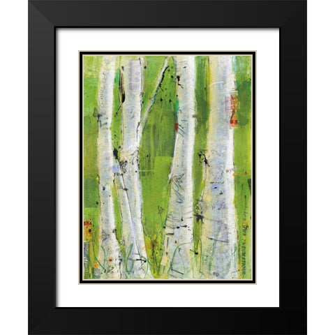 Love Crop Black Modern Wood Framed Art Print with Double Matting by Day, Kellie