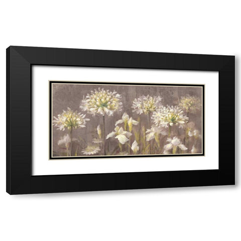 Spring Blossoms Neutral II Black Modern Wood Framed Art Print with Double Matting by Nai, Danhui