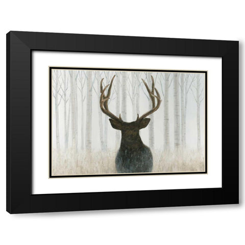 Into the Forest Black Modern Wood Framed Art Print with Double Matting by Wiens, James