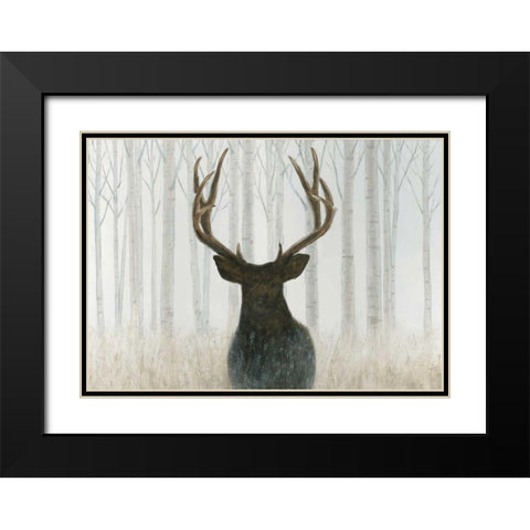 Into the Forest Black Modern Wood Framed Art Print with Double Matting by Wiens, James