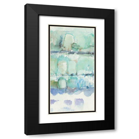 North Shore Panel III  Black Modern Wood Framed Art Print with Double Matting by Schick, Mike