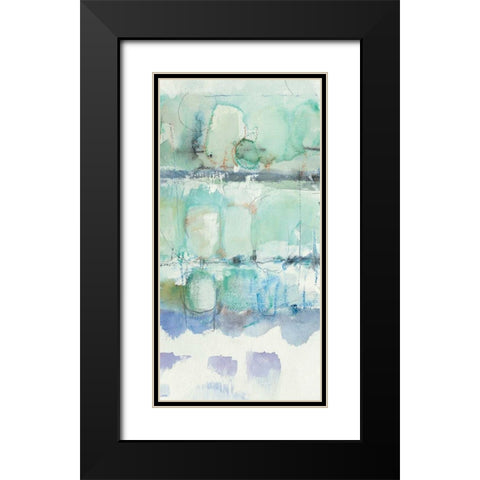 North Shore Panel III  Black Modern Wood Framed Art Print with Double Matting by Schick, Mike