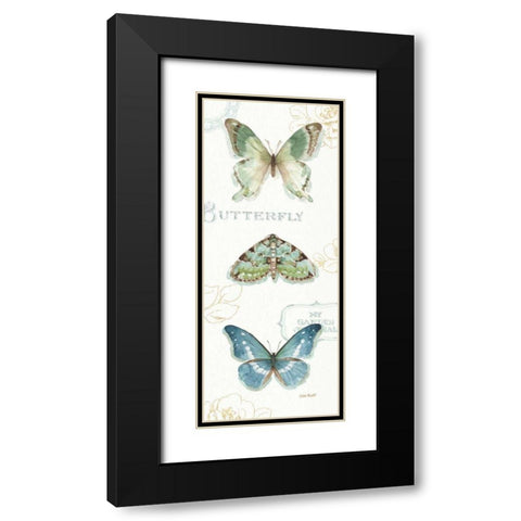 My Greenhouse Butterflies VI Black Modern Wood Framed Art Print with Double Matting by Audit, Lisa