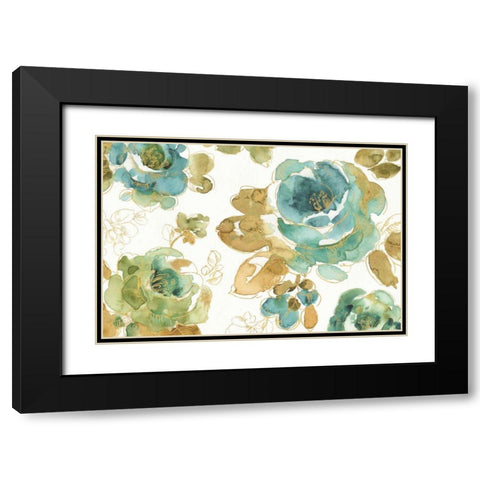 My Greenhouse Roses I Black Modern Wood Framed Art Print with Double Matting by Audit, Lisa