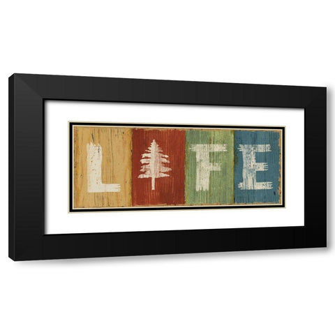 Lake Lodge VI Black Modern Wood Framed Art Print with Double Matting by Schlabach, Sue