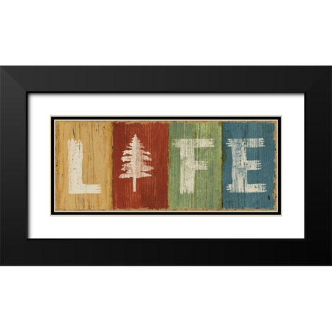 Lake Lodge VI Black Modern Wood Framed Art Print with Double Matting by Schlabach, Sue